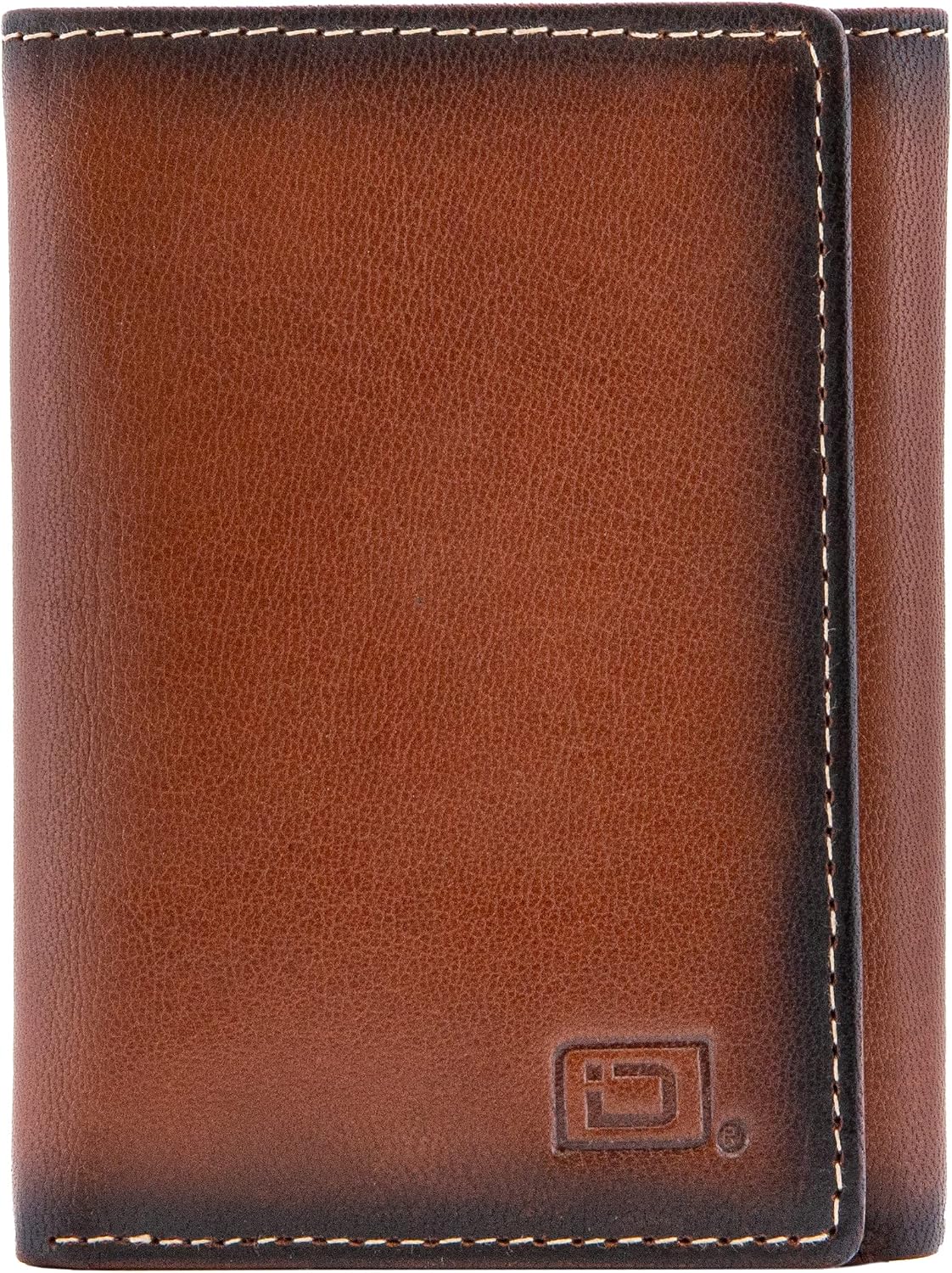 ID Stronghold Slim RFID Blocking Trifold Wallet - Genuine Buffalo Leather, Antiqued Brown (Men's) - View #4
