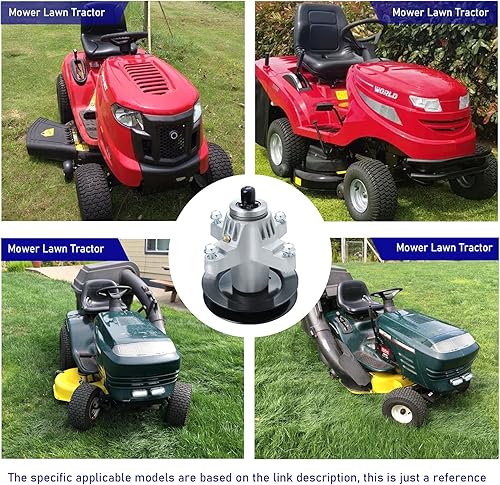 Miniatura 8 de Kit de reconstrucción de 54 pulgadas para Cub Cadet SLT1554 SLTX1054, 3 husillos 618-04126 918-04125, 3 cuchillas 742-0677 942-0677, cinturón de 138