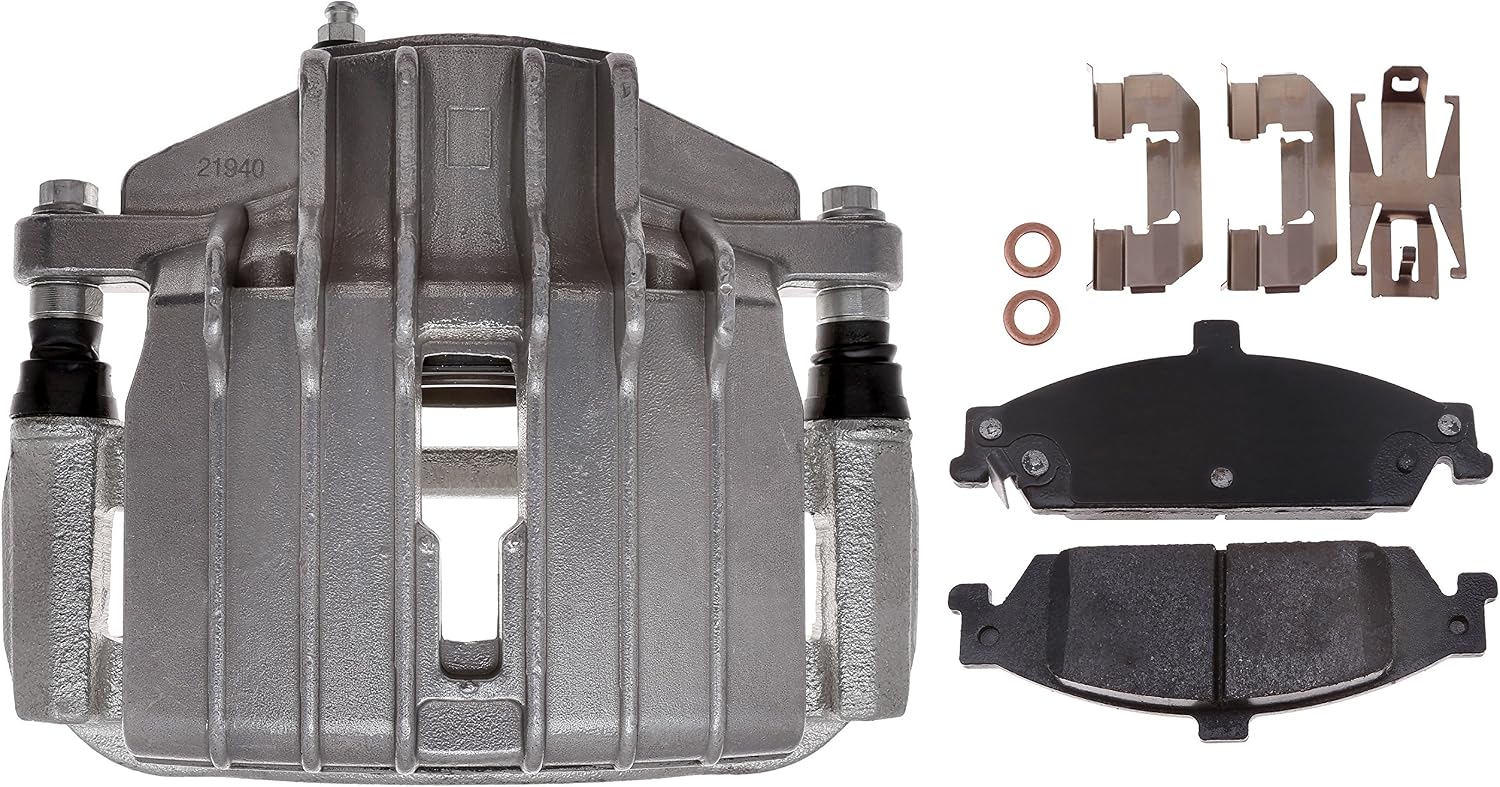 ACDelco Professional 18R1214N Front Passenger Side Disc Brake Caliper Assembly with Ceramic Pads (Loaded Coated)