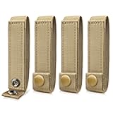 WYNEX Molle Straps 4/6 inch, Molle Panel Straps Molle Attachment Straps for Tactical Bag Accessories Molle Webbing Straps with Snaps for Backpack Tactical Pouch Molle Connectors, 4 Packs