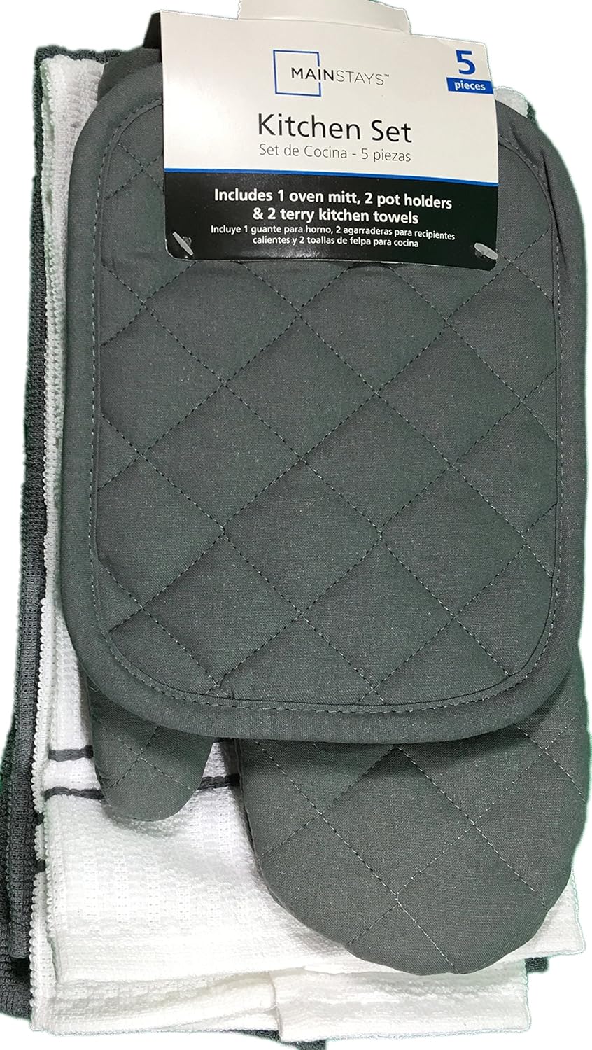Brownstone Kitchen Towel Set 5 Piece- Pot Holders, France