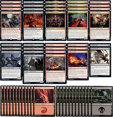 Elite Rakdos Vampire Deck - Negro Rojo - Muy potente - Moderno Legal - Personalizado - Magic The Gathering - MTG - 60 tarjetas