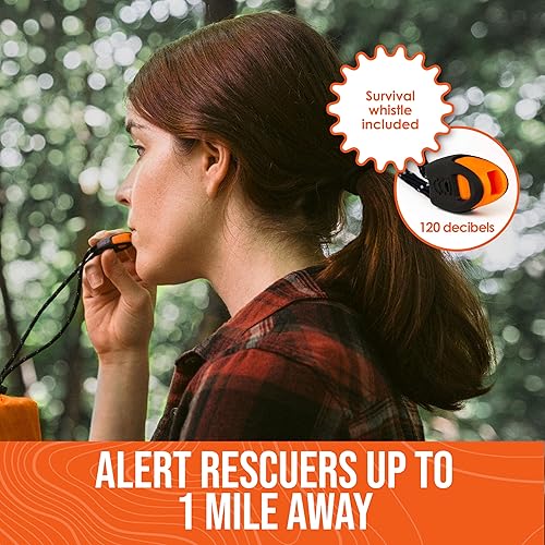 Miniatura 6 de Go Time Gear Survival Life Tent • 2 Person Mylar Emergency Shelter Tube Tent + Paracord • All-Weather Protection for Camping, Hiking, & Survival