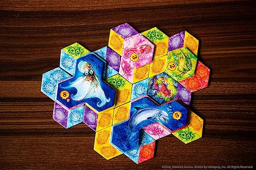 Miniatura 6 de Juego de mesa Aqua  Arte de Vincent Dutrait  Divertido juego de estrategia para adultos y familia  Juego temático de colocación de azulejos