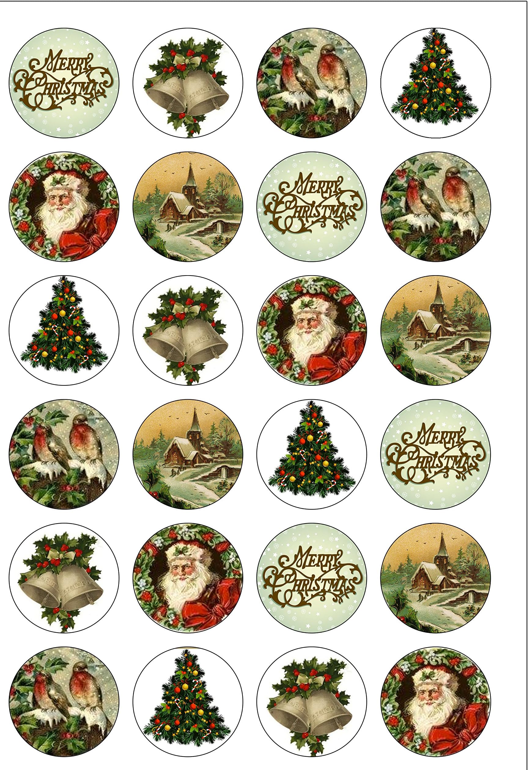 Buy UES 24 X Edible Cupcake Toppers - Rice / Wafer Paper (Football - View #10