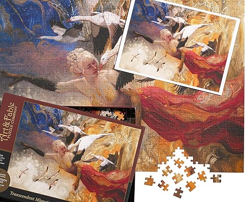 Miniatura 3 de Art & Fable Puzzle Company Julie Bell - Rompecabezas para adultos de 750 piezas de arte fino de Migración trascendente