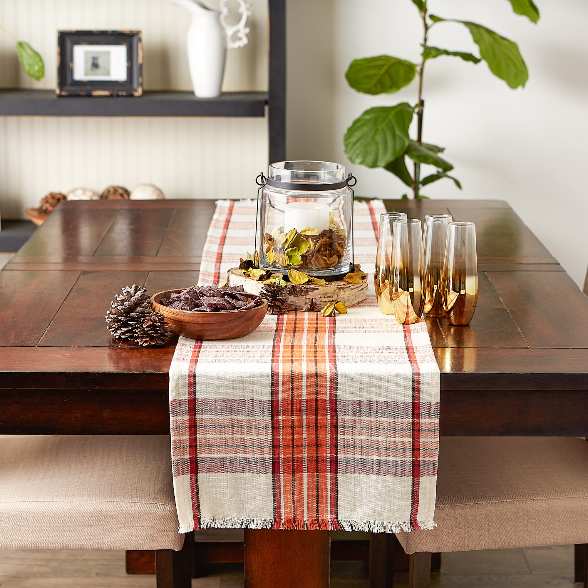 Runner da tavolo con motivi Boho Paisley, runner di ornamenti etnici di