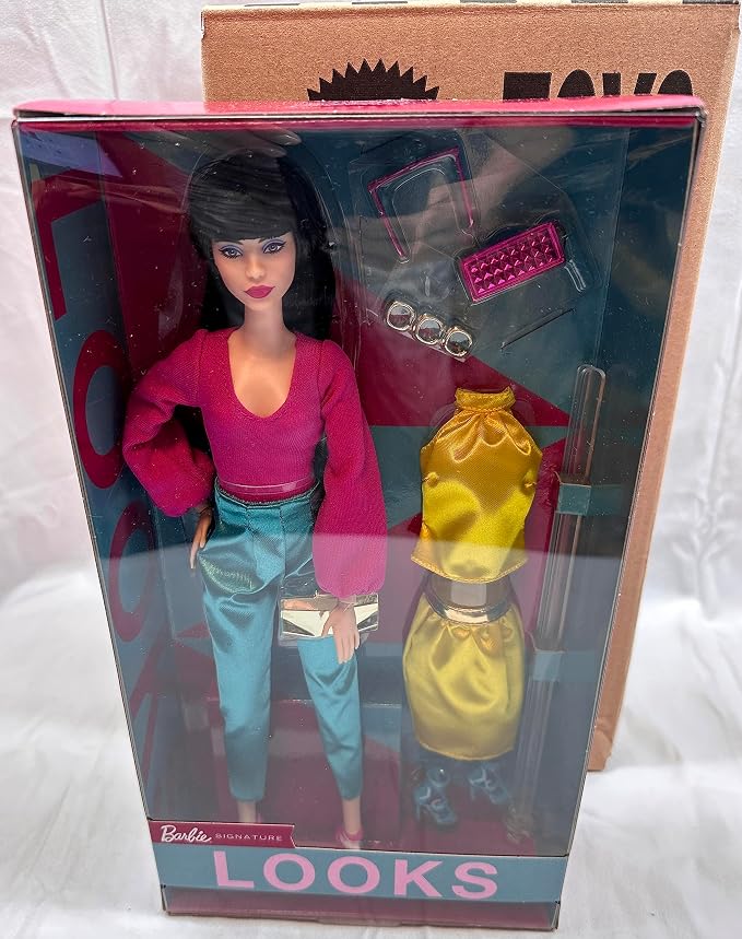 Amazon.com: Barbie Signature LOOKS Model #19 Mix and Match Fashion ...