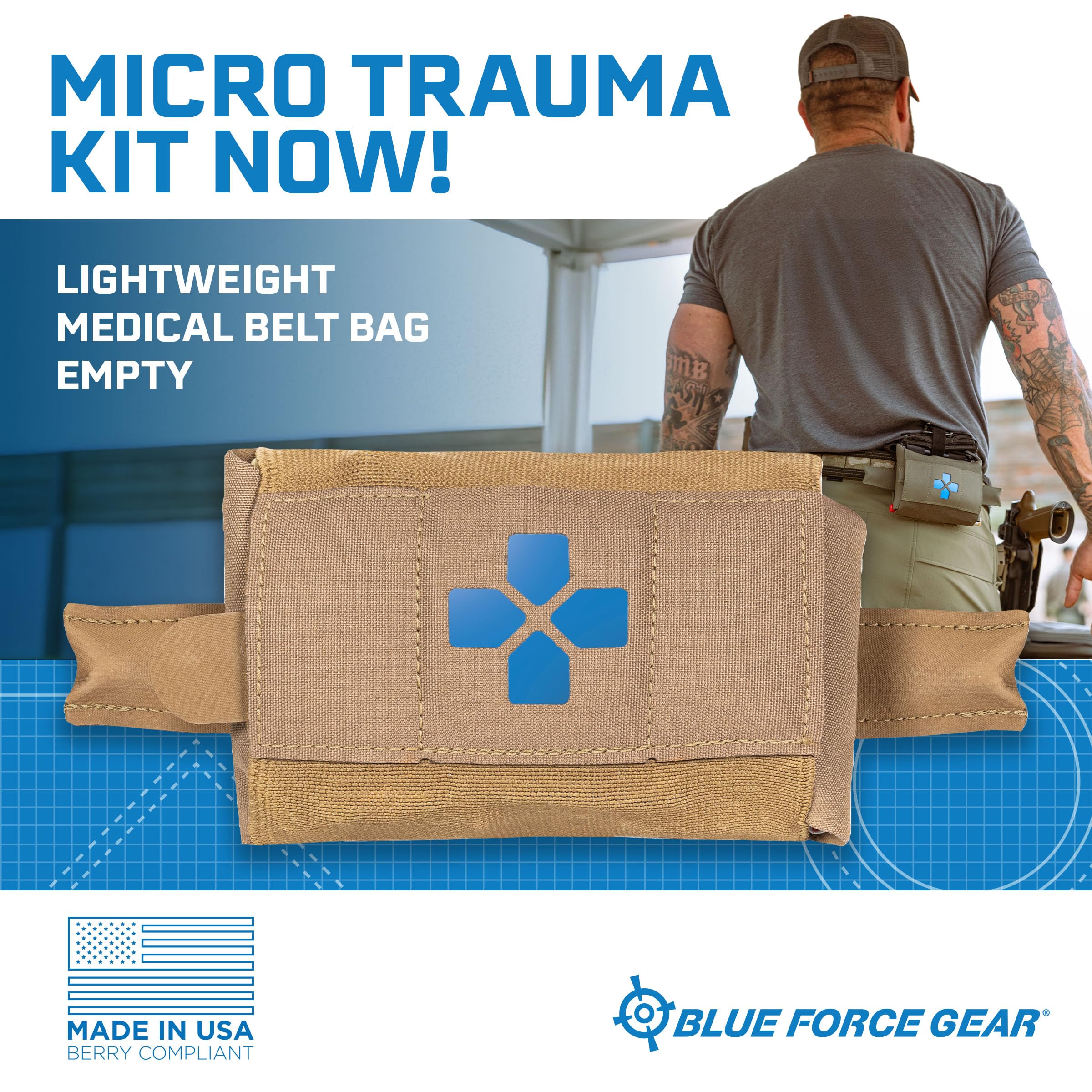Amazon.co.jp: Blue Force Gear Micro Trauma Kit - Empty - Belt
