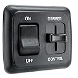 RecPro RV Dimmer Switch | 12V DC | High Side Dimmer Light Switch | Compatible with LED Lights | Made in America (Black)