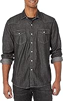 Vista 1 de Tienda Essentials - Camisa de mezclilla, corte regular y manga larga para hombre