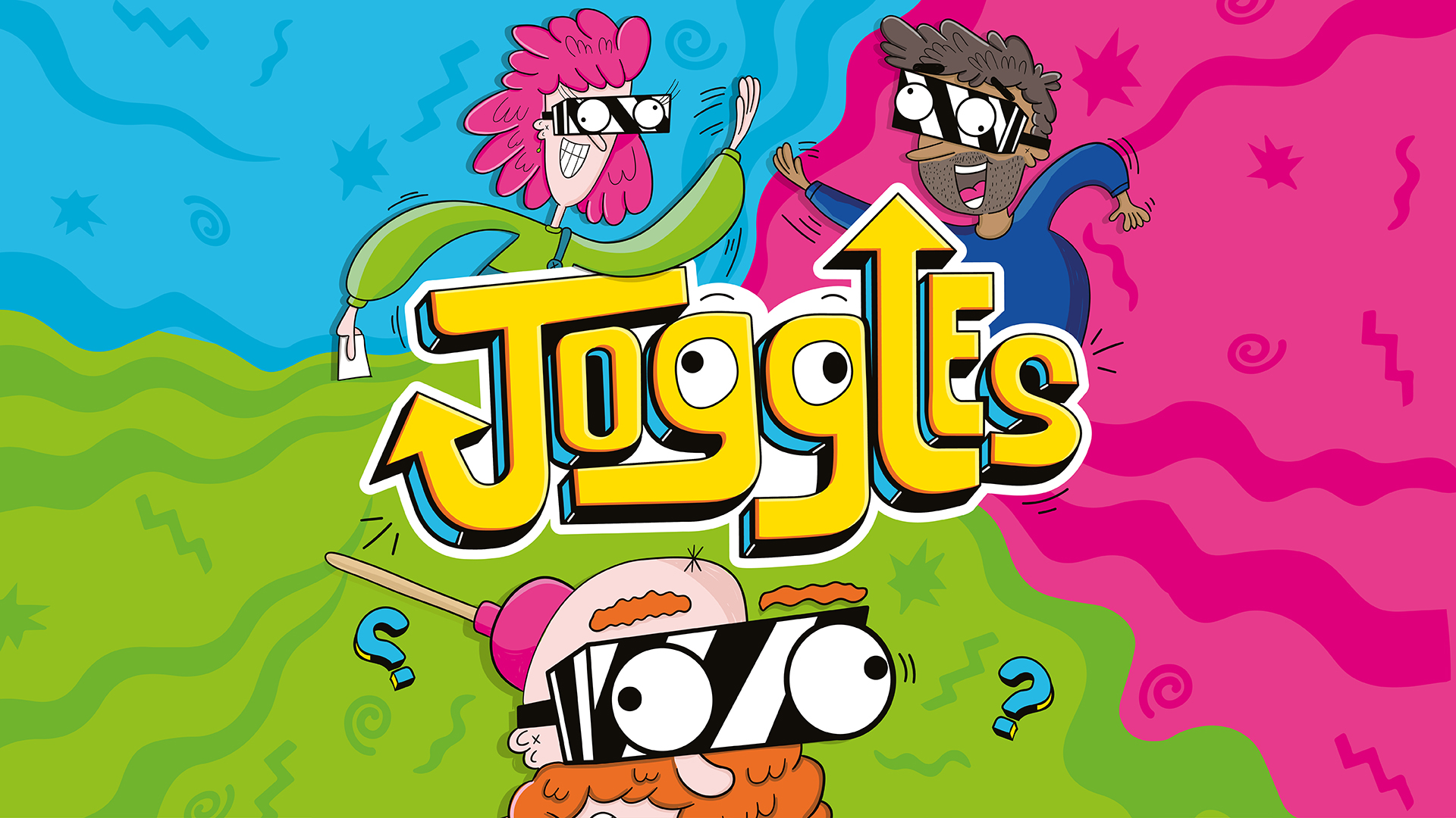 Ginger Fox Joggles Party Game - Hilarious Challenge Game With Vision-Swapping Goggles For 2-6 Players (Ages 8+)