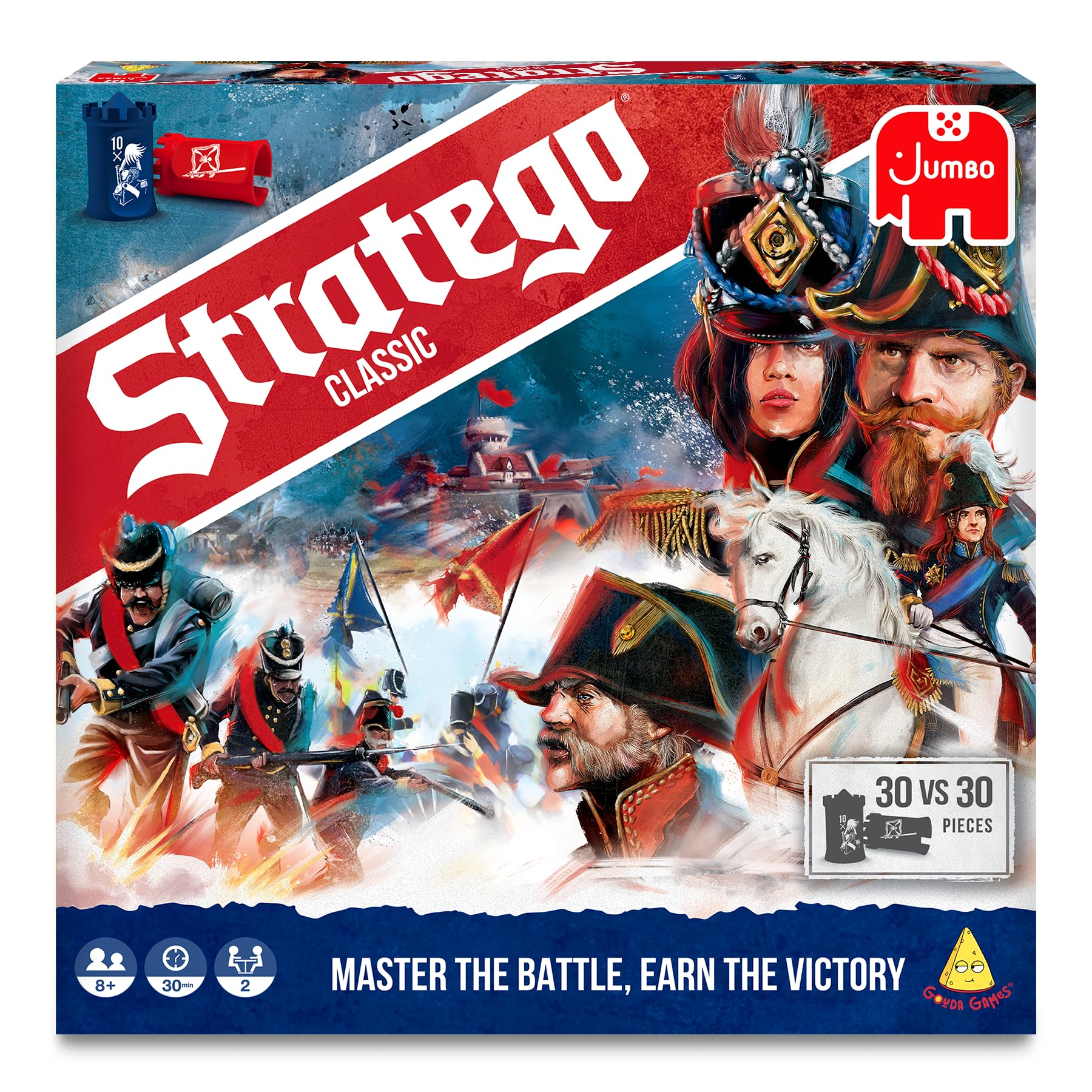 Stratego Original - Classic Strategy Board Game, Outsmart Your Opponent & Capture The Flag, Fun Family Game for Kids & Adults, Gifts for Ages 8, 9, 10 and Up, 2 Players-image-39