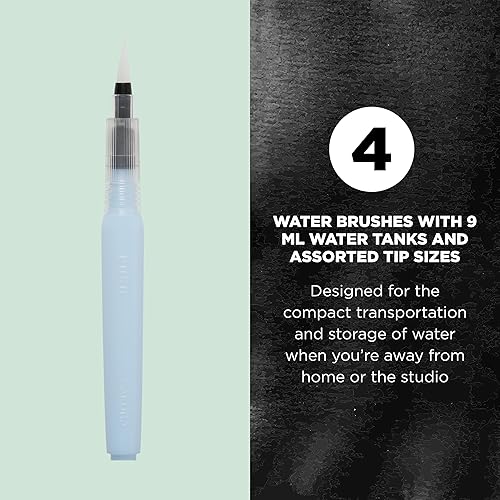 Miniatura 2 de Sakura Cepillo de agua Koi - Cepillo para acuarela - Depósito de 0.3 fl oz - 4 puntas de pincel surtidos