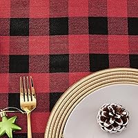 Vista 65 de Table Cloth Rectangle Table-Rustic Gingham Tablecloth Buffalo Plaid Table Cloth for Thanksgiving Christmas Kitchen Dining Room