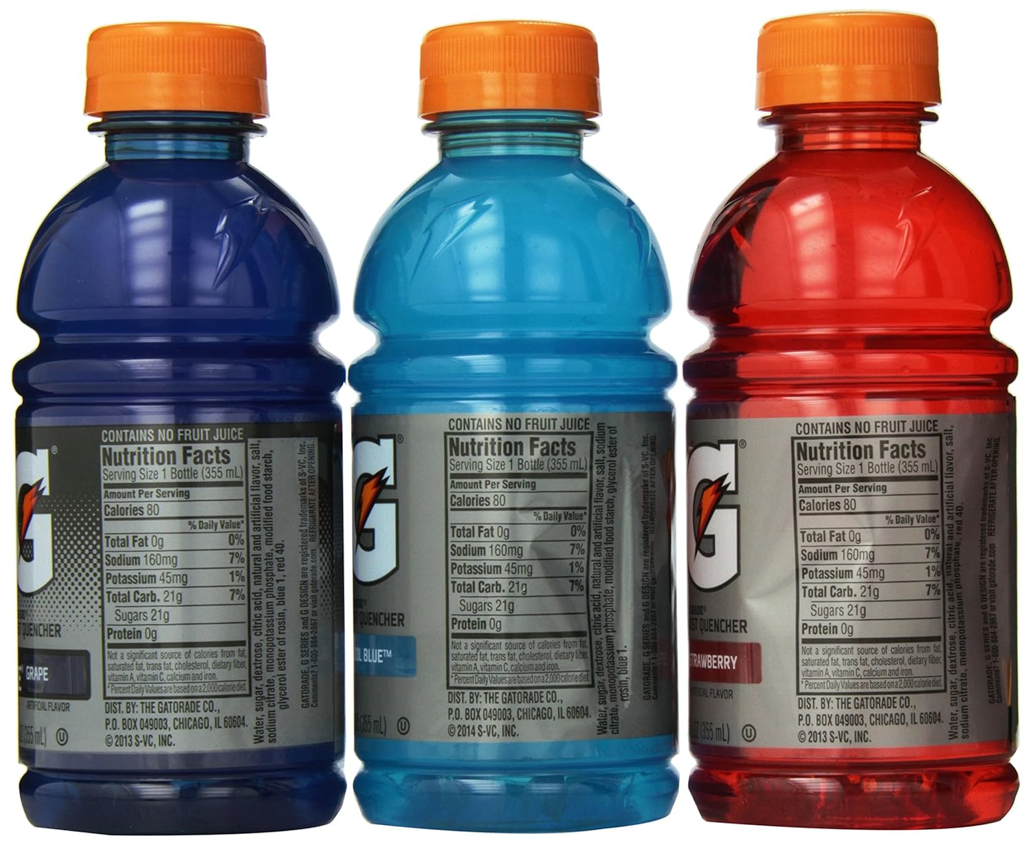 Gatorade Thirst Quencher Variety Pack - 12 oz, 28pk (8 Strawberry, 10 Cool Blue, 10 Grape)