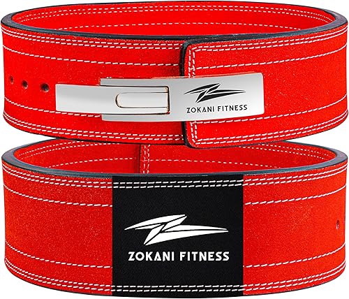 Cinturón de levantamiento de pesas de cuero para hombres y mujeres, cinturón de levantamiento de pesas de 0.394 pulgadas de grosor, cinturón de