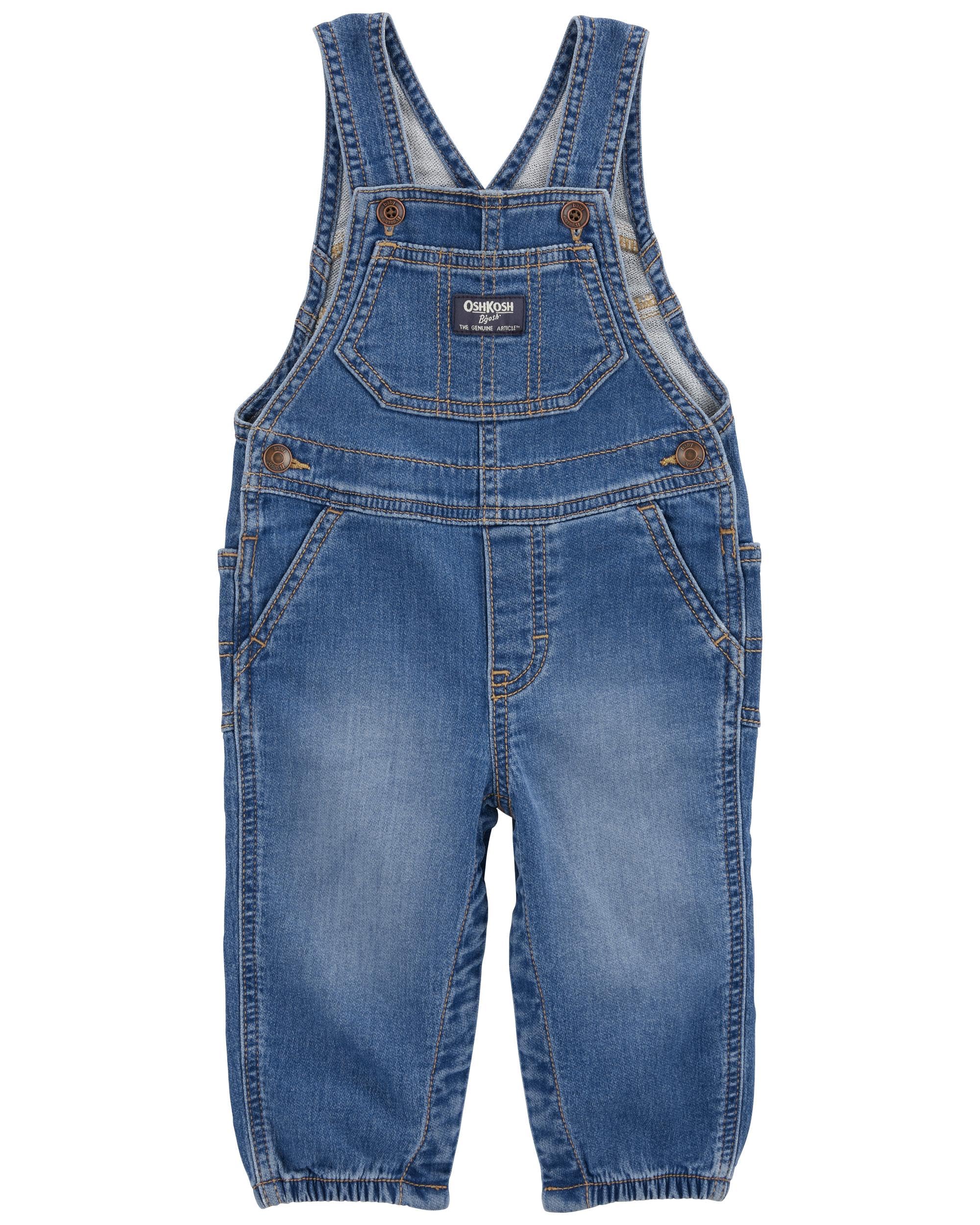 OshKosh B'Gosh Boys' World's Best Rompers, Brasstown Ozone Wash, 24 Meses