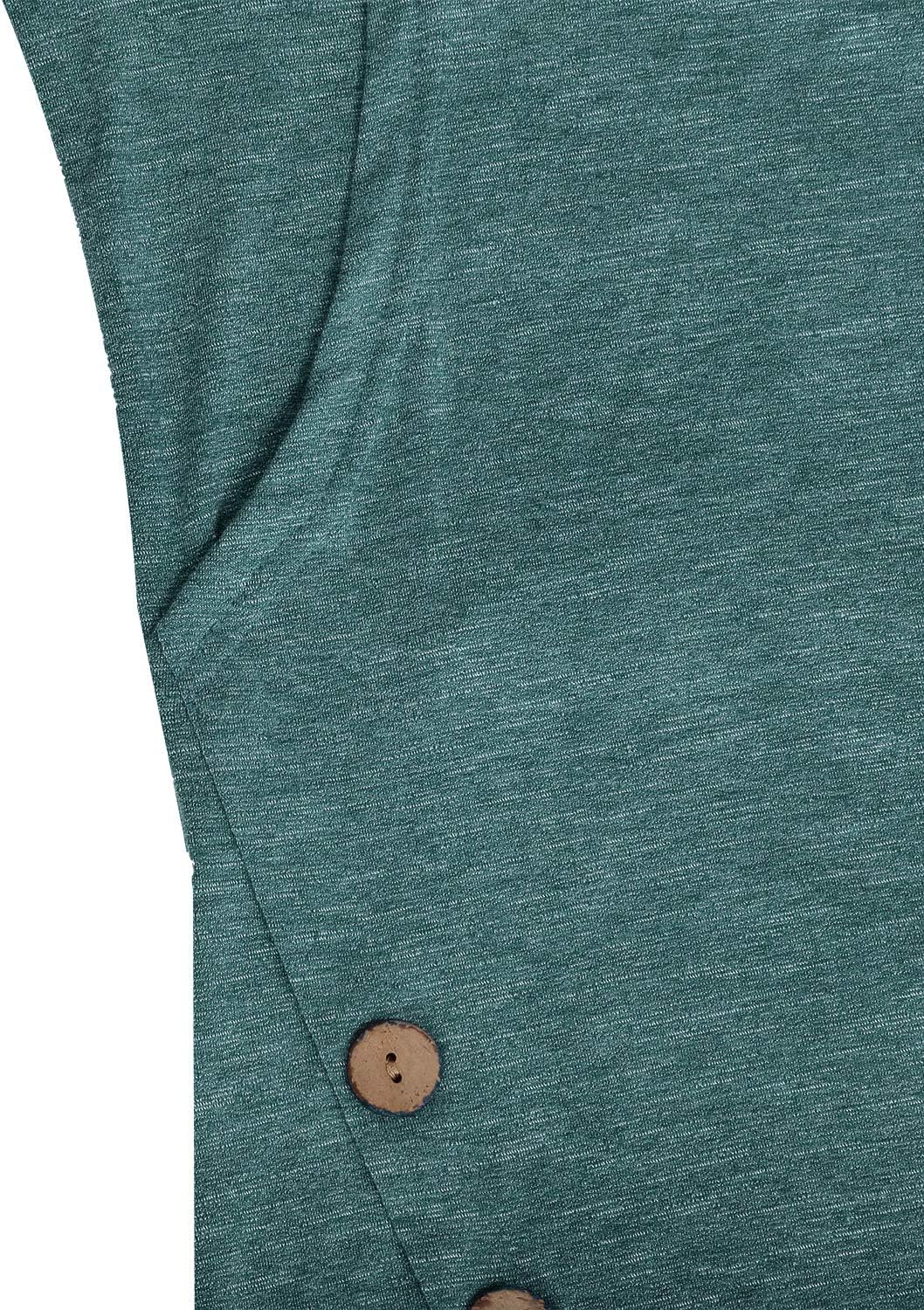 connche Women's Button Side Maternity Tunic Nursing Tops for Breastfeeding - Image 2