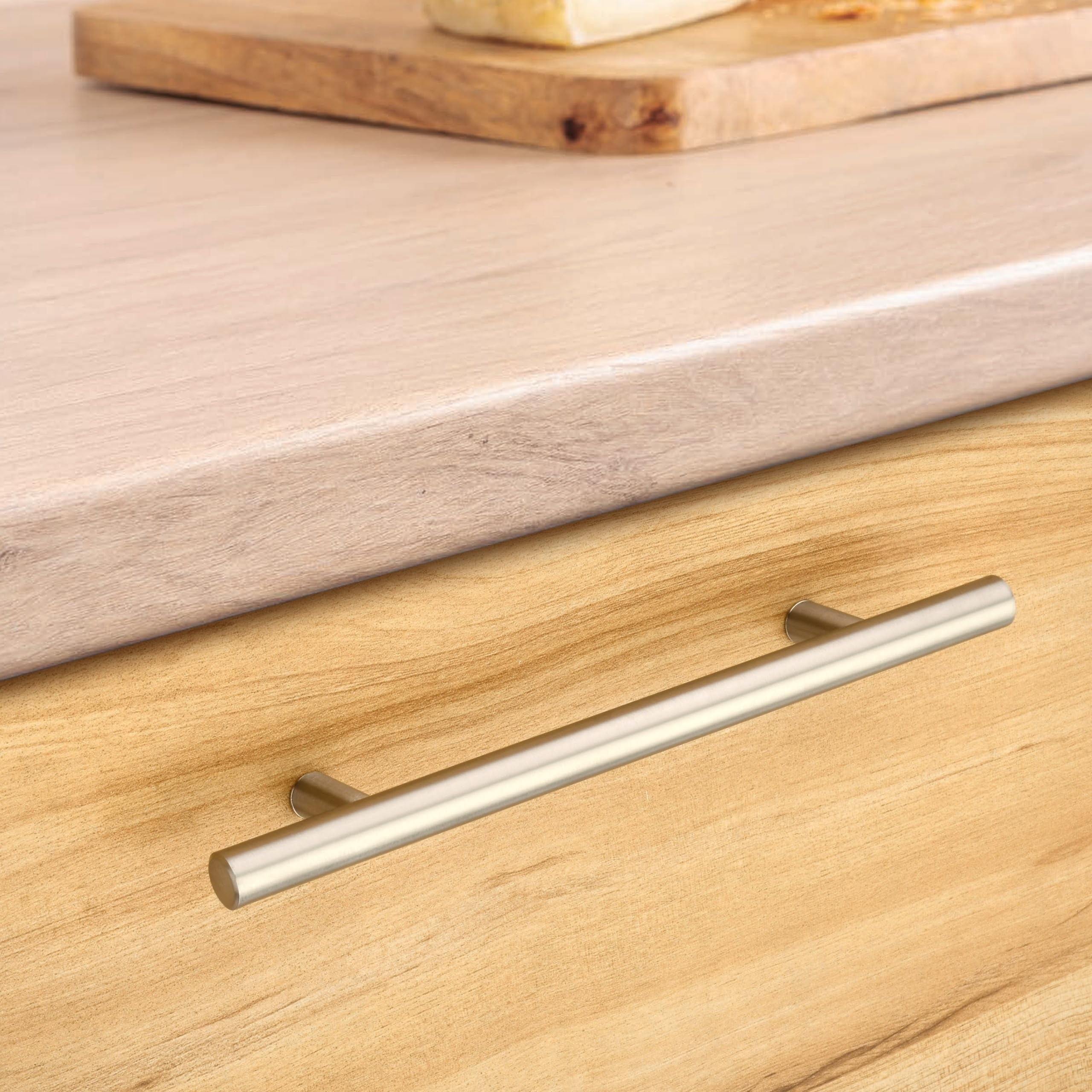 Met Craft Stainless Steel 6 Inches Cabinet & Drawer Handles, Furniture & Kitchen Handles, Pack of 12 Pieces (6 inch,Satin Silver) 2