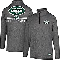 Vista 33 de Ultra Game NFL Official Adults Super Soft Quarter Zip Long Sleeve T-Shirt Gris Caliente Carbón