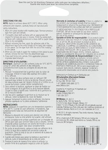 Miniatura 4 de Cinta de fijación exterior 3M (38583) de 0.25 in x 15 ft