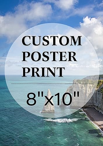 jenesaisquoi Sube tu imagen fotográfica personalizada con foto a póster impreso, decoración del hogar, impresiones artísticas de pared (8 x 10