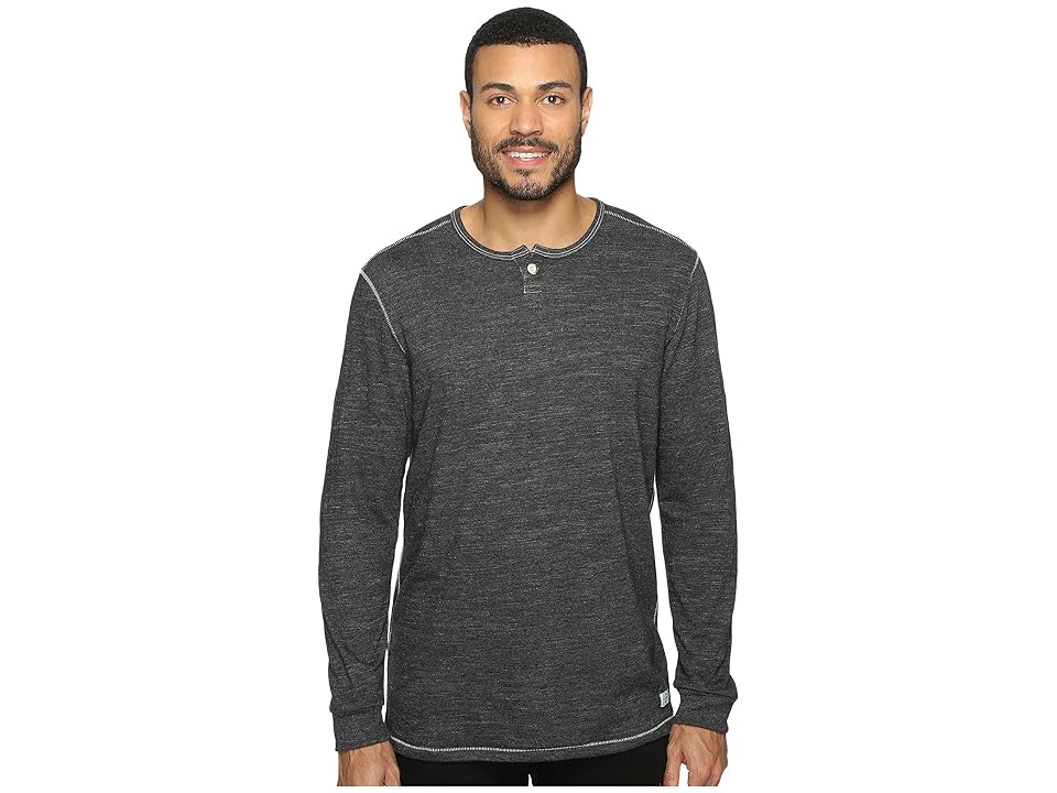 

Tommy Bahama Sunday's Best Long Sleeve Henley (Charcoal Heather) Men's Long Sleeve Pullover