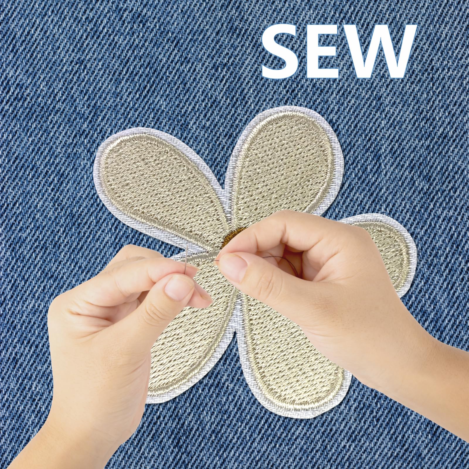 Boho Girly Bügelflicken, niedliche Stickerei-Applikation, DIY, dekorative Wärmepresse, Flicken für Jeans, Jacken, Kleidung, Rucksäcke, Hüte (Boho2, 12 Stück)