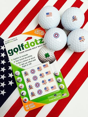 Miniatura 8 de Golfdotz  Colección USA  Marcadores de pelotas de golf  Accesorios de golf  Personalizadores de pelotas de golf  32 unidades