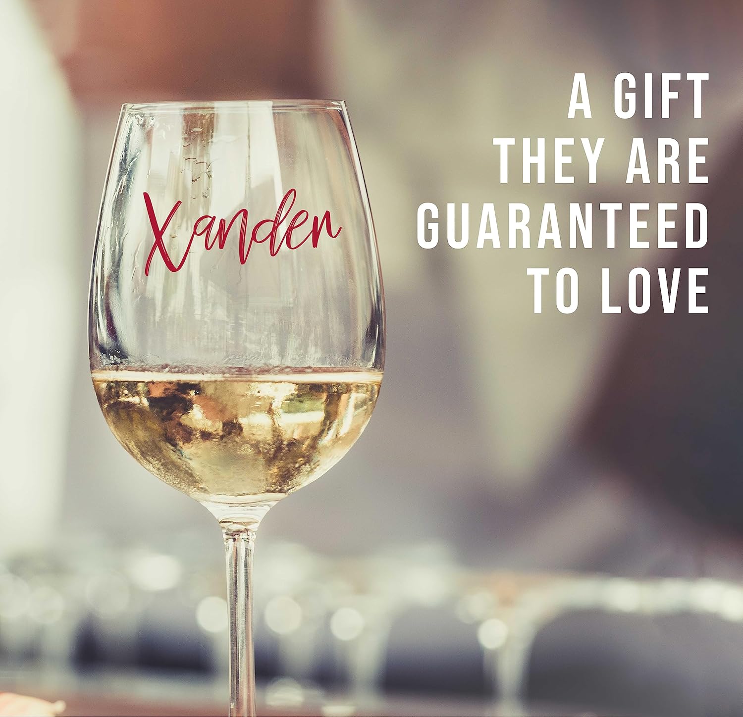 Personalized Mothers Day Printed 16oz Stemmed Wine Glass, Customized Mom Gifts, Unique Stemmed Wine Glass For Her, Customizable Mum Bridesmaid Birthday Women, Caldwell