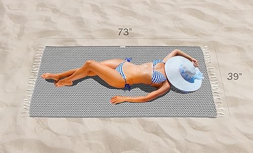 Miniatura 4 de Bazaar Anatolia Toalla de playa turca 100% algodón, toallas de baño de gran tamaño, secado rápido, estilo bohemio, decoración de granja, toallas de