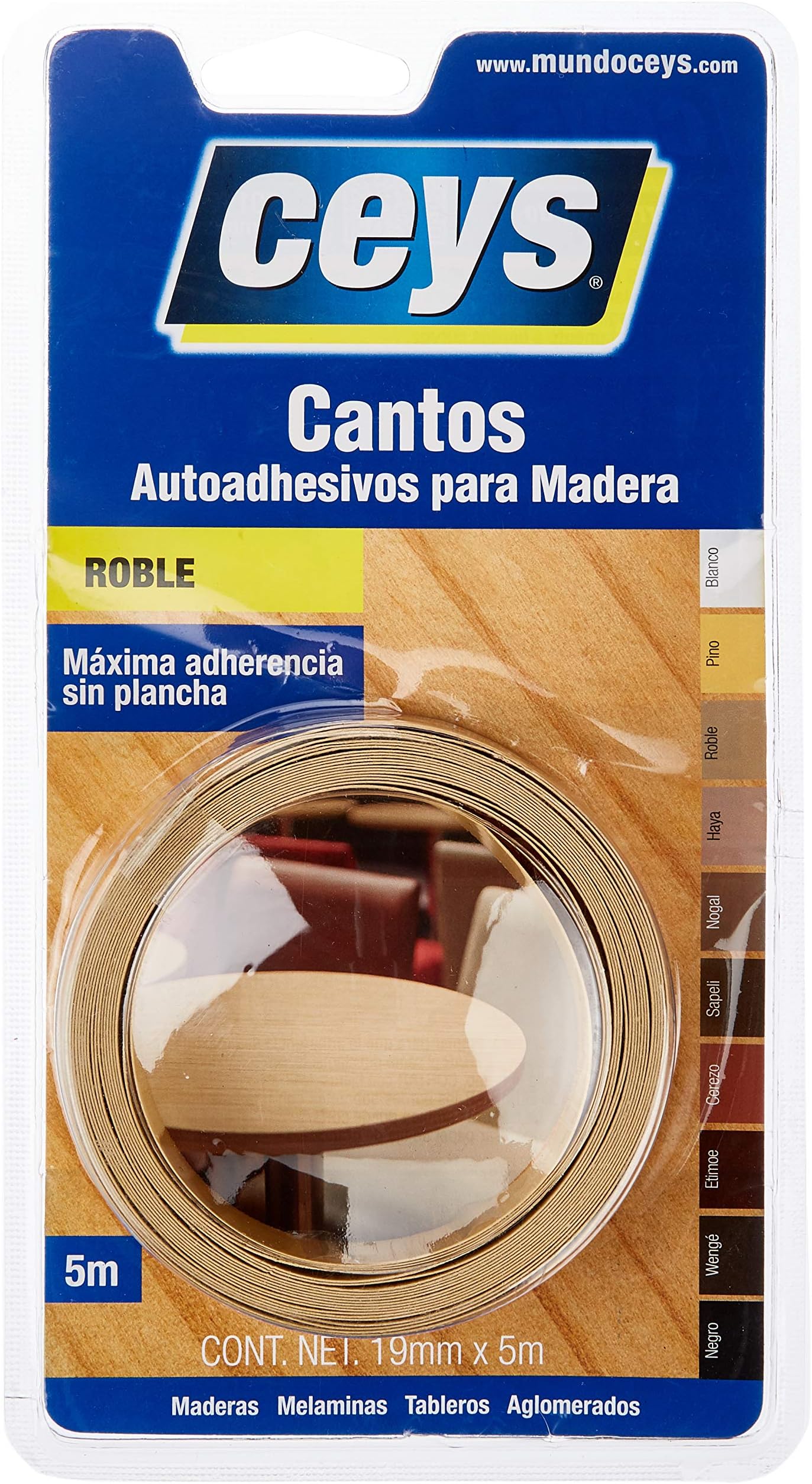 Ceys 850202 Oak Coloured Edging Tape, 5 m