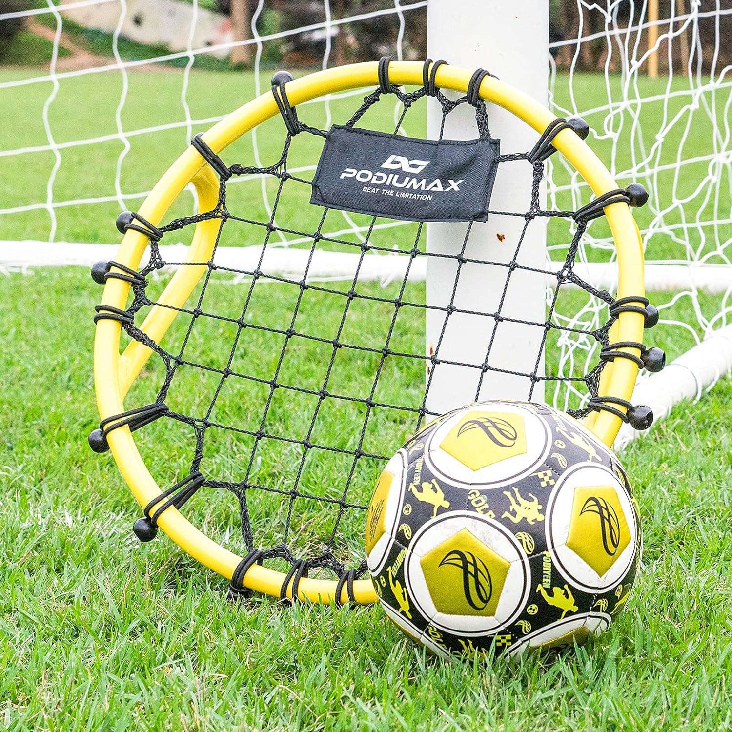 PodiuMax Handheld Soccer Rebounder, Bounce Back Training