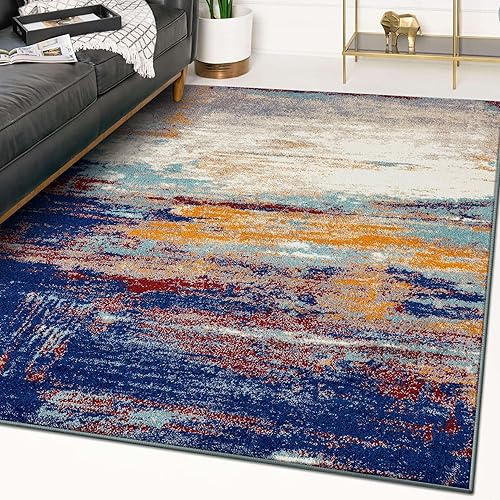 Miniatura 3 de LUXE WEAVERS Alfombra abstracta marfil multicolor 5x7