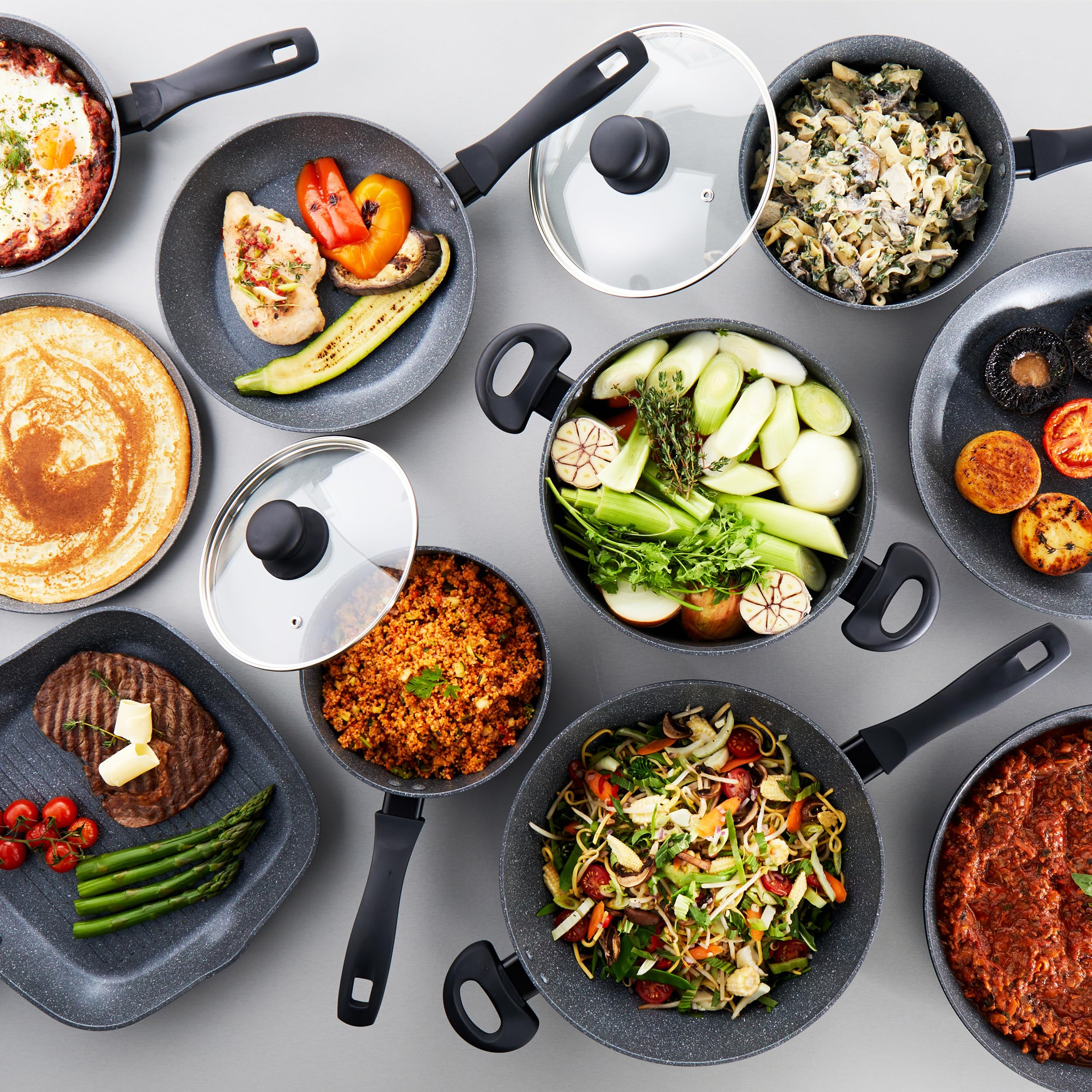 Image secondaire de Poêle à Frire Russell Hobbs 24 cm en Aluminium Forgé avec Revêtement Antiadhésif