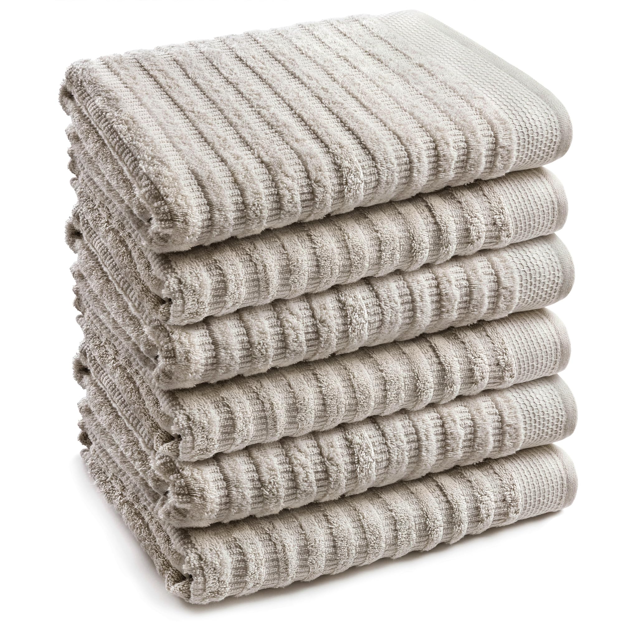 Softerry Pure Organic Cotton Hand Towel Set - 100% Soft Cotton - Extra Absorbent and Durable - 500 GSM Quick Dry - Luxury Hotel & Spa Quality - Fade