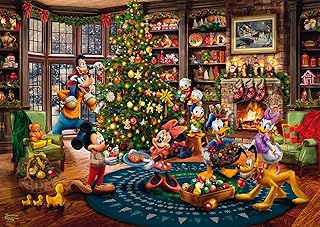 Comprar Schmidt Spiele 58047 Disney, Mickey & Minnie Trimming The Tree, Thomas Kinkade, Puzzle de 1000 Piezas, Multicolor