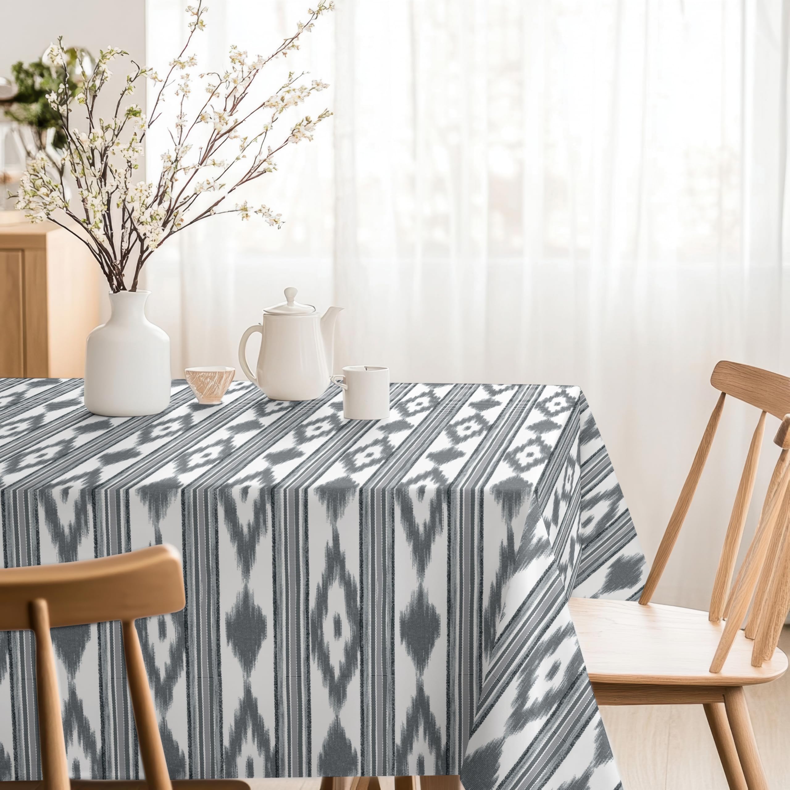 Martina Home Resin Tablecloth Islands Black 260 x 140 cm