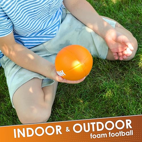 Miniatura 10 de Fútbol de espuma  7.25 pulgadas de fácil agarre pequeño para niños  Fútbol infantil  Balones de fútbol de espuma suave de calidad para niños pequeños