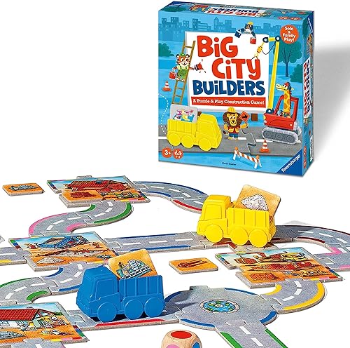 Ravensburger Big City Builders - Juego de construcción de rompecabezas y juego preescolar atractivo Desarrollo de habilidades Diversión y