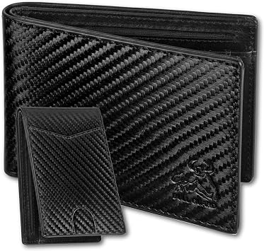 BULL GUARD Bifold Leather Wallet Slim Mens RFID Blocking Technology Premium Durable Leather & Tight Stitching, Quick Access Design with Security and Style Ideal for Work, Travel or Adventure