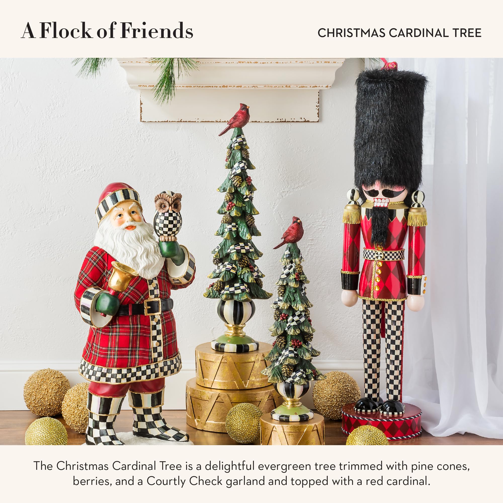 Amazon.com: MACKENZIE-CHILDS Christmas Cardinal Tree with
