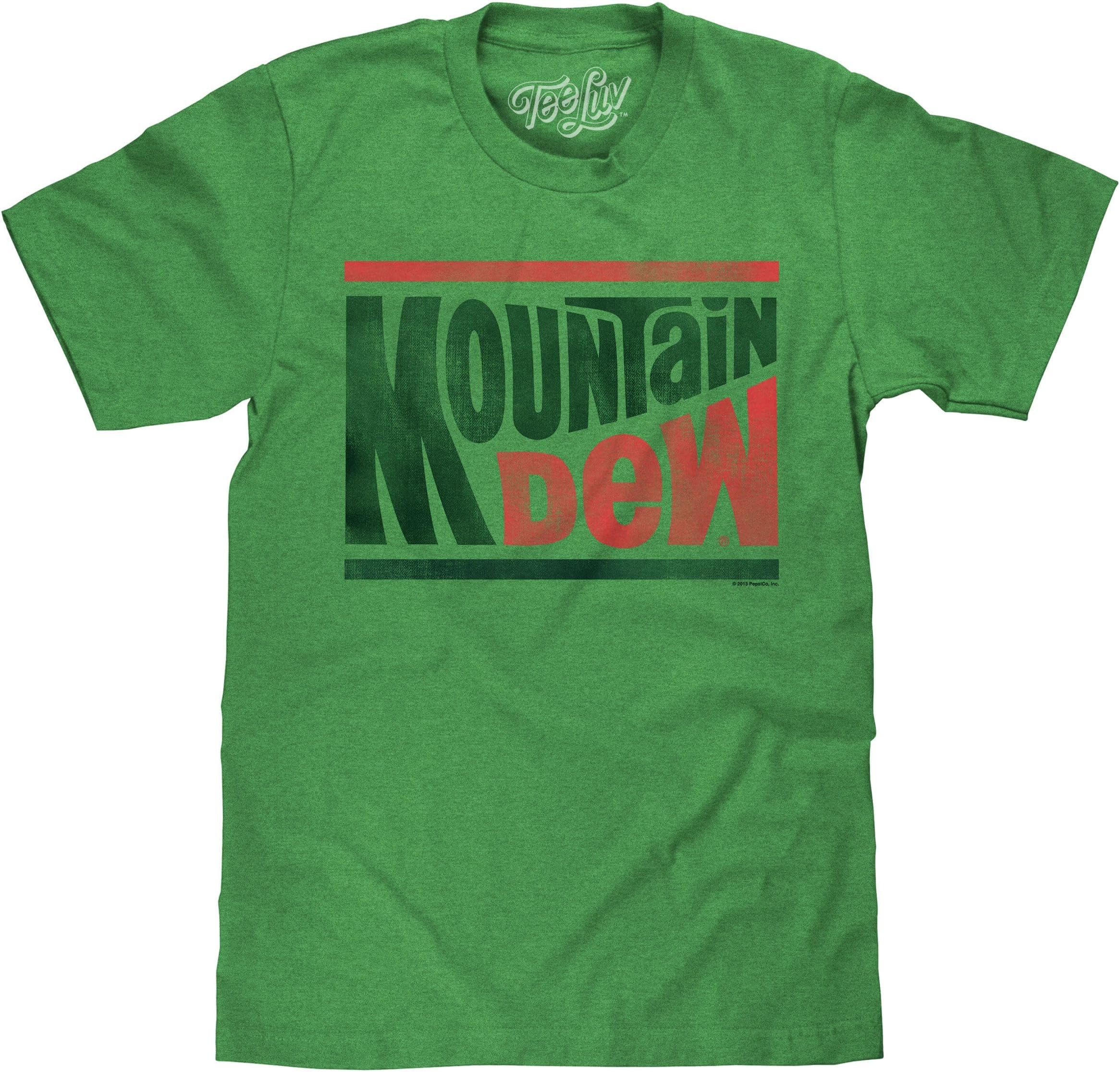 Men's Faded Mountain Dew Soda Shirt - Vintage Mt Dew Logo T-Shirt