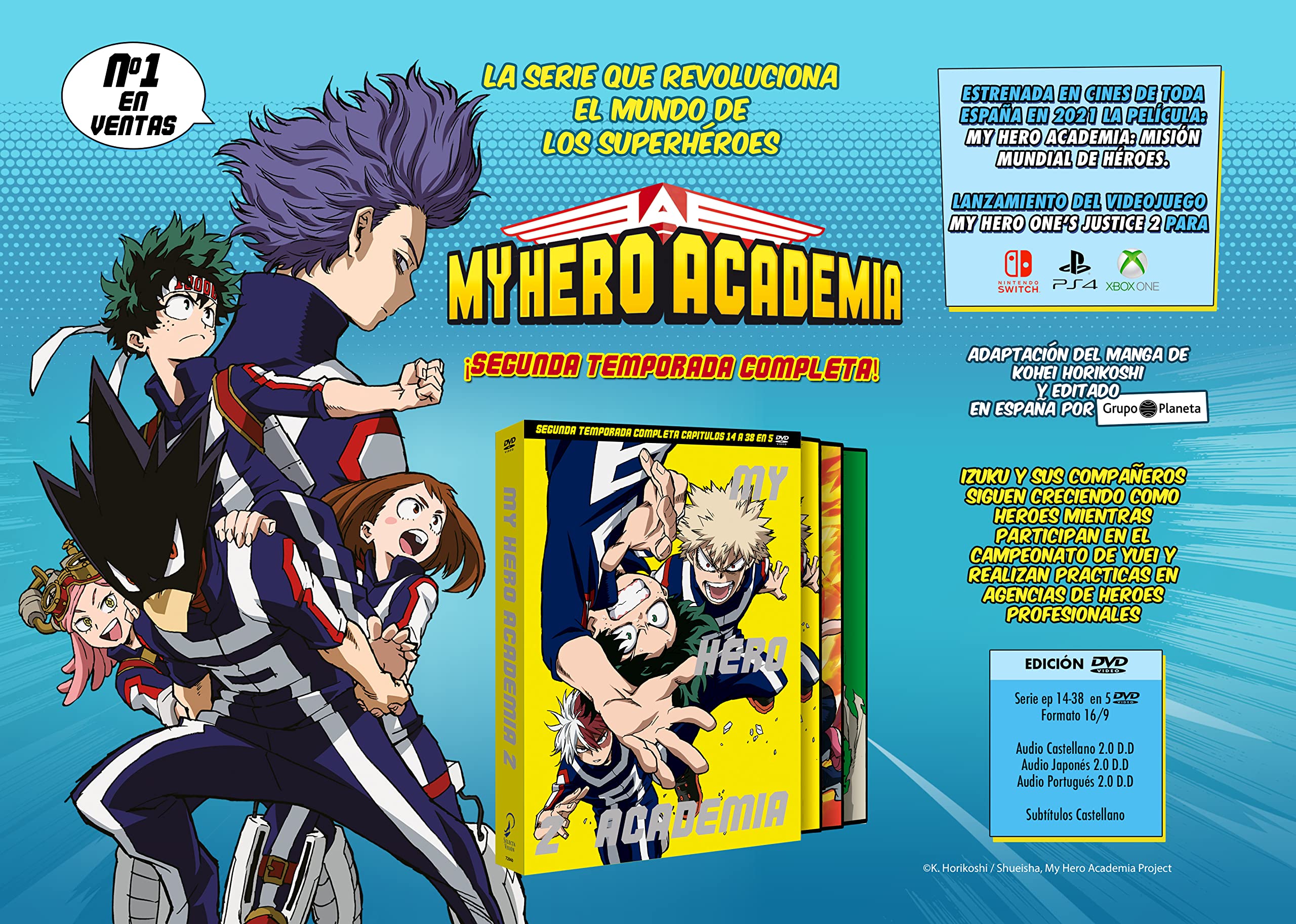 My hero academia Temp.2. - DVD