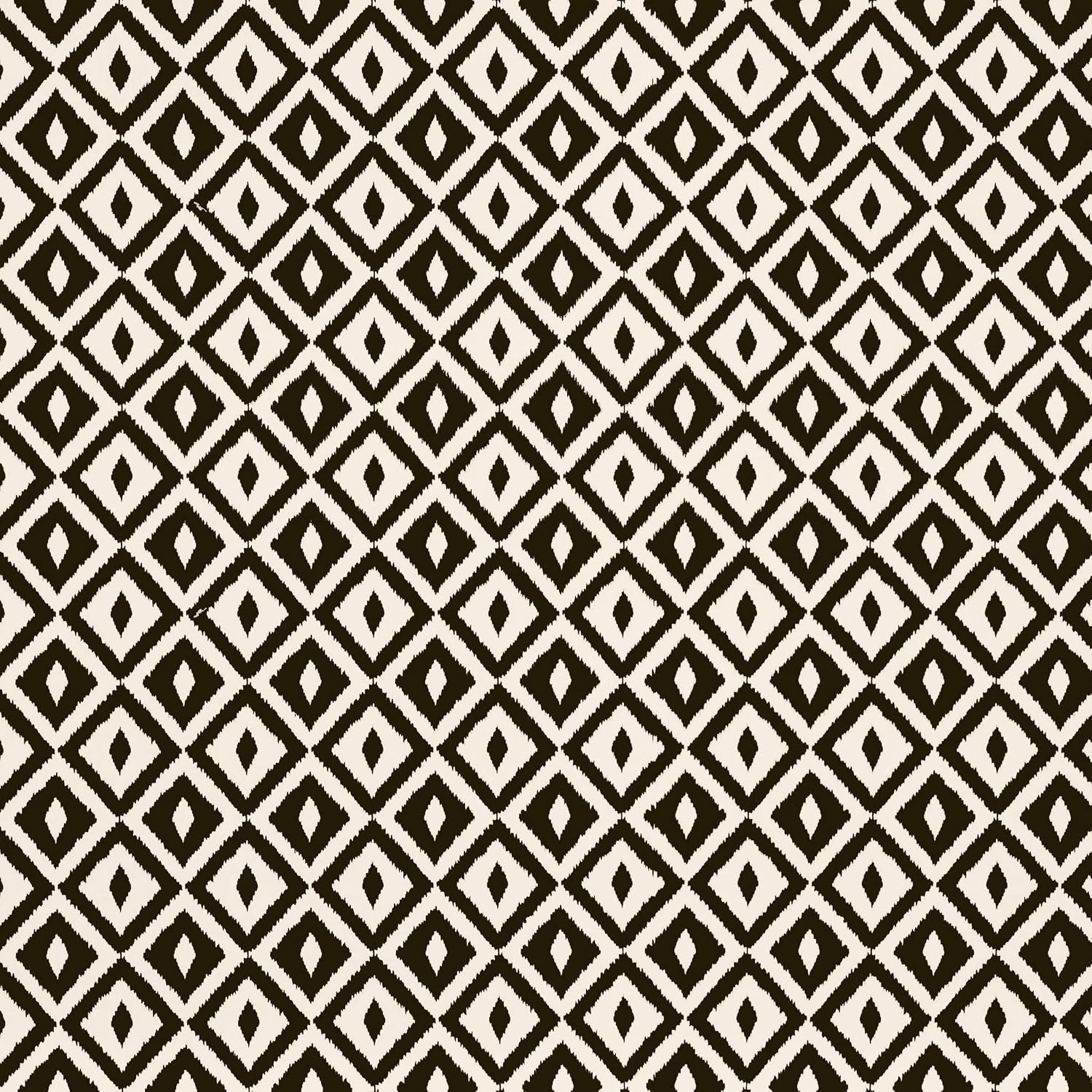 RSH DECOR Indoor Outdoor Tufted Mid Back Chair Cushion | All Weather Polyester Fabric | Seat 21" W x 21" D & Back 21" W x 21" H | Black & White Aztec