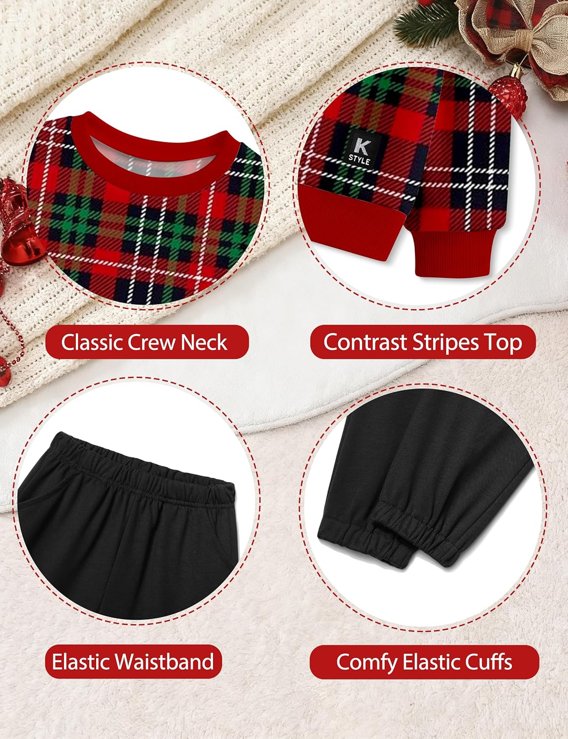 Toddler Boy Clothes, 2-5 Years Long Sleeve Striped Pullover Sweatshirt & Solid Jogger Pants Set Baby Boy Outfits 2PCS - Image 5