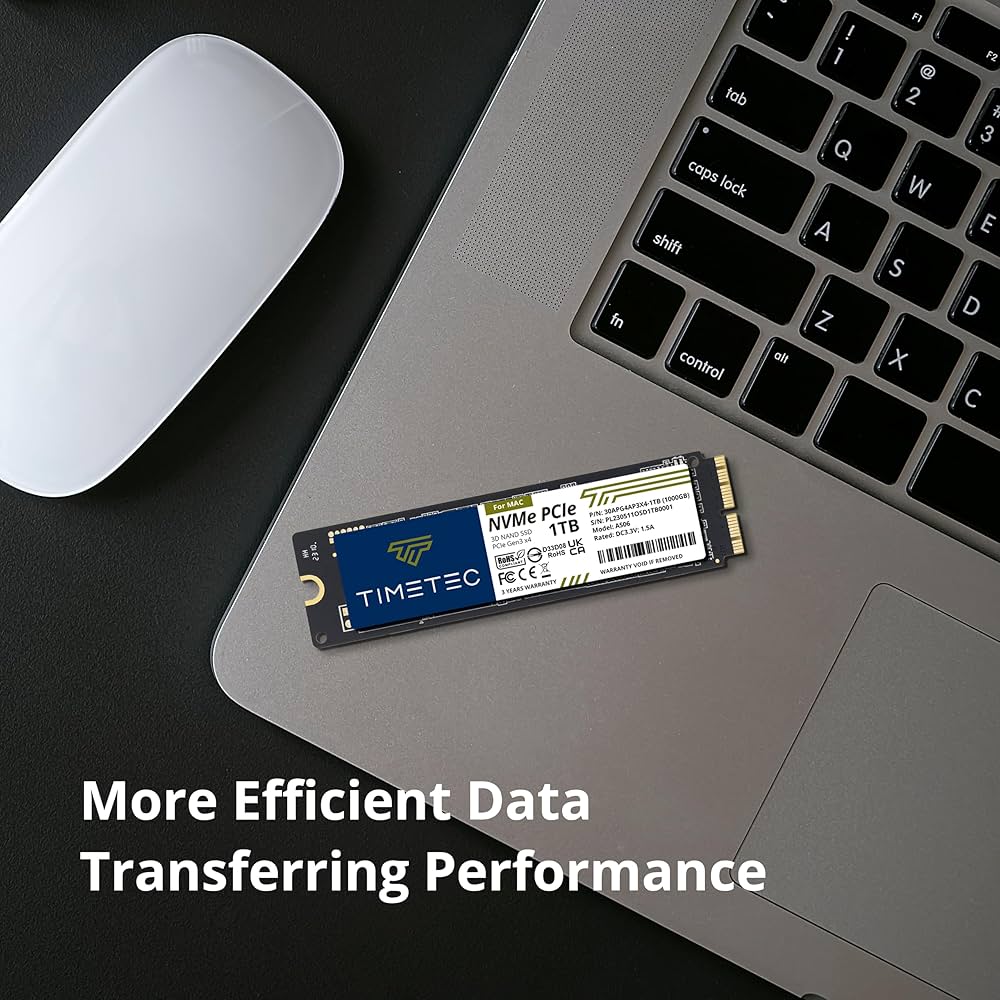 Amazon.com: Timetec 1TB MAC SSD NVMe PCIe Gen3x4 3D NAND TLC