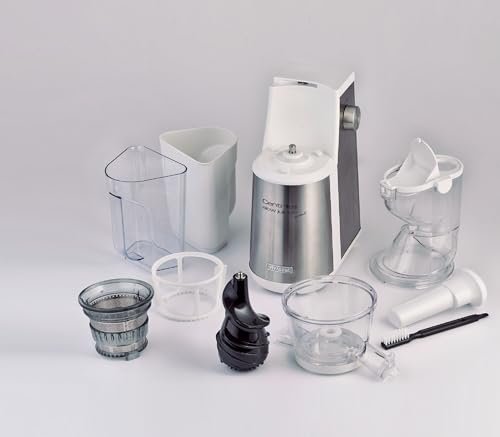 Ariete 00C017710AR0 Slow Juicer 177 aus Edelstahl für mehr und qualitativ besseren Saftertrag, 400 W, silber, Rostfreier Stahl 5 Ariete 00C017710AR0 Slow Juicer 177 aus Edelstahl für mehr und qualitativ besseren Saftertrag, 400 W, silber, Rostfreier Stahl