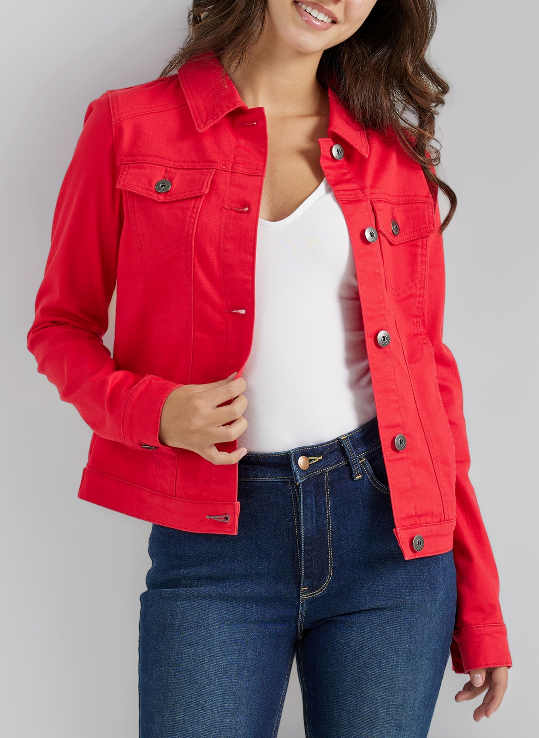 Wrangler Authentics Women's Stretch Denim Jacket Denim Jacket